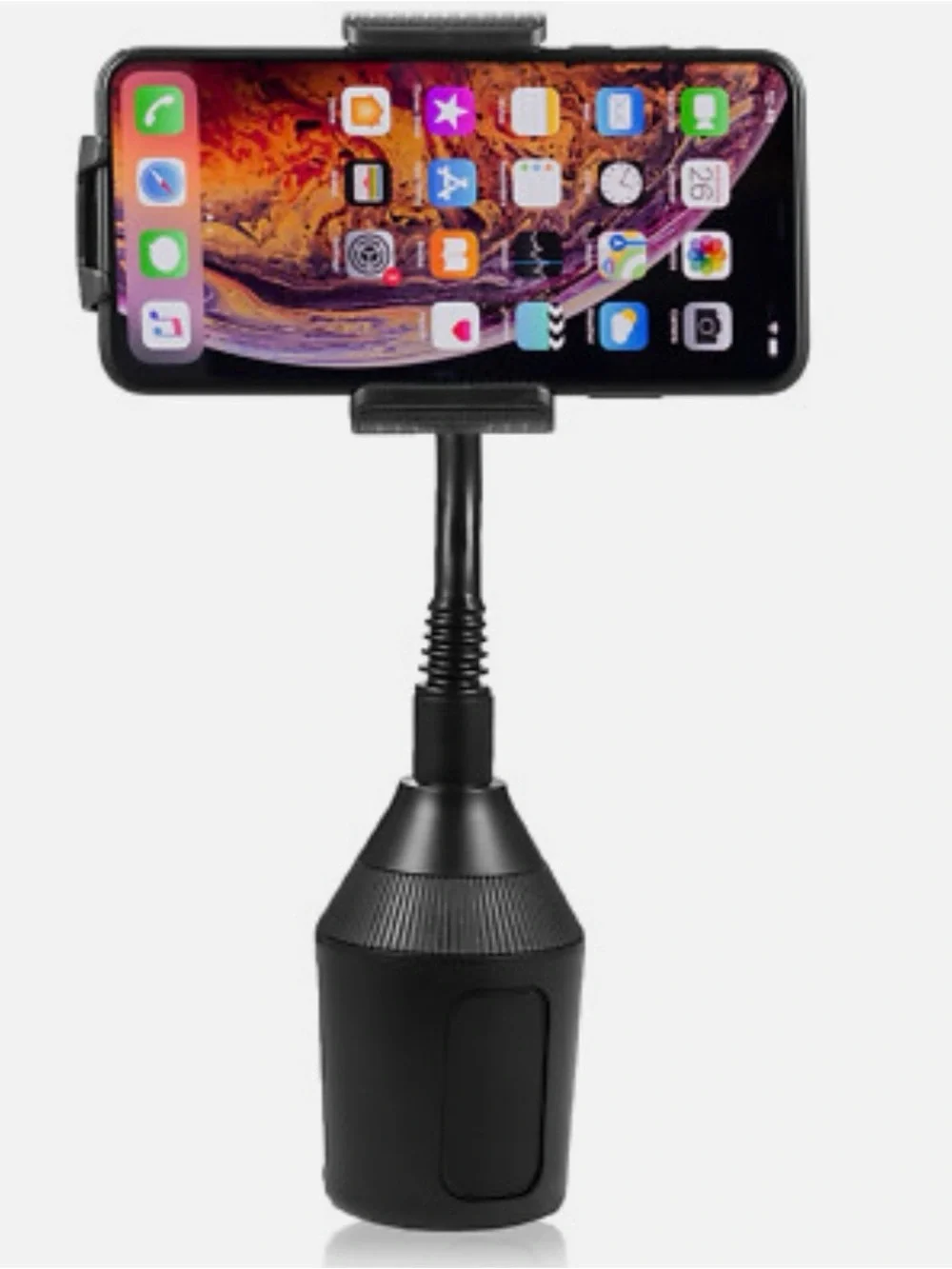Universal Black 360° Heavy Duty Rotatable Car Cup Phone Holder Goose Neck NWOT